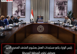 رئيس الوزراء يتابع مستجدات العمل بمشروع المتحف المصري الكبير وموقف تطوير المنطقة المحيطة