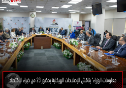 معلومات الوزراء” يناقش الإصلاحات الهيكلية بحضور 23 من خبراء الاقتصاد