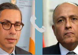 وزير الخارجية يجري اتصالا هاتفيا مع وزير خارجية قبرص