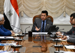 وزير الرياضة خلال لقاؤه برئيس هيئة التأمينات الإجتماعية من مقر الوزارة بالعاصمة الإدارية الجديدة