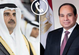 الرئيس السيسي يهنئ هاتفيا أمير قطر بحلول عيد الفطر
