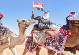 بالصور.. تواصل فعاليات سباق الهجن بمدينة العريش بشمال سيناء