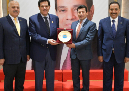 بالصور.. وزير الشباب والرياضة يستقبل رئيسي الاتحاد الأسيوي والعربي للرماية