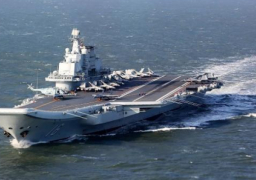 لأول مرة.. حاملة الطائرات “شاندونغ” الصينية تغادر بحر الصين الجنوبي وتقترب من تايوان