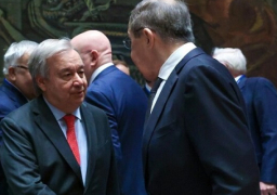 لافروف يبحث مع جوتيريش الوضع في الشرق الأوسط وأوكرانيا وصفقة الحبوب