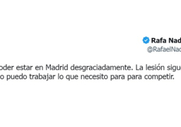 نادال يعلن انسحابة رسميا من بطولة مدريد للتنس