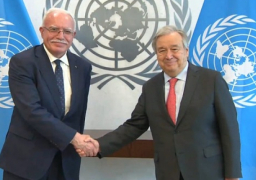 وزير خارجية فلسطين يطلع أمين عام الأمم المتحدة على مجمل التطورات الفلسطينية