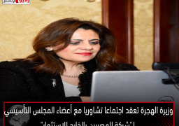 وزيرة الهجرة تعقد اجتماعا تشاوريا مع أعضاء المجلس التأسيسي لـ”شركة المصريين بالخارج للاستثمار”