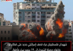 شهيدان فلسطينيان جراء قصف إسرائيلي جديد على قطاع غزة.. وارتفاع حصيلة الشهداء إلى 19 بينهم نساء وأطفال