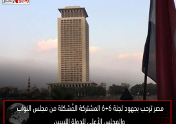 مصر ترحب بجهود لجنة ٦+٦ المشتركة المُشكلة من مجلس النواب والمجلس الأعلى للدولة الليبيين
