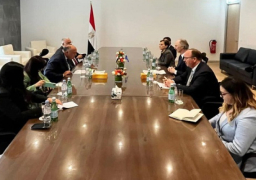 بالصور.. وزير الخارجية يلتقي مع مبعوث الأمم المتحدة الخاص إلى سوريا في جنيف