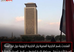 المتحدث باسم الخارجية المصرية:بيان الخارجية الإثيوبية حول قرار القمة العربية الأخيرة مُضلل، ومحاولة يائسة للوقيعة بين الدول العربية والإفريقية