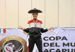 محمد حمزة يتوج بذهبية كأس العالم لسلاح الشيش بالمكسيك