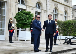 السيسي وماكرون يؤكدان حرص البلدين على التعاون والتنسيق لتعزيز المبادرات الدولية الهادفة لدعم الدول النامية