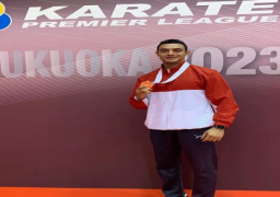 بالصور .. لاعب المؤسسة العسكرية الرياضية الملازم أحمد رجب المصري يحصل على برونزية الدوري العالمي للكاراتيه باليابان