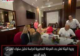 وزيرة البيئة تعلن بدء المرحلة التحضيرية لدراسة تحليل سلوك القروش بالبحر الاحمر