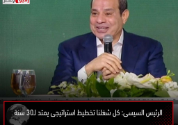 الرئيس السيسى: كل شغلنا تخطيط استراتيجى يمتد لـ30 سنة