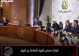 قرارات مجلس الوزراء الصادرة عن اليوم