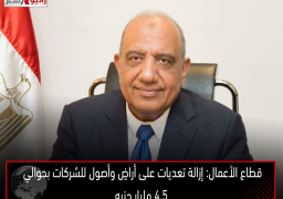 قطاع الأعمال: إزالة تعديات على أراضٍ وأصول للشركات بحوالي 4.5 مليار جنيه