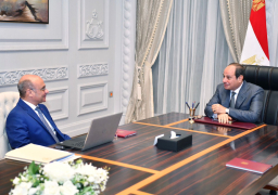 اجتمع الرئيس عبد الفتاح السيسي اليوم مع المستشار عمر مروان وزير العدل