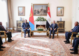 الرئيس السيسي يستقبل رئيس دولة إريتريا