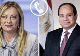 السيسي ورئيسة وزراء إيطاليا يؤكدان هاتفيا أهمية العمل على مواصلة تطوير مختلف أطر التعاون المشترك