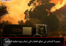 مصرع 3 أشخاص في حرائق الغابات التي تجتاح جزيرة صقليه الايطالية