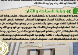 بالإنفوجراف.. مجلس الوزراء: لا صحة لتقديم لحوم غير صالحة للنزلاء بأحد فنادق الغردقة