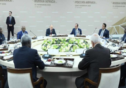 بالصور.. الرئيس السيسي يشارك في غداء عمل مع نظيره الروسى ورؤساء الدول والحكومات الأفارقة