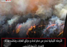 الأرصاد اللبنانية تحذر من خطر اندلاع حرائق الغابات وتناشد بعدم التعرض لأشعة الشمس