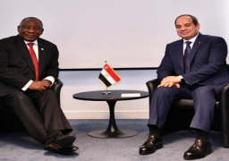 على هامش القمة الافريقية الروسية.. الرئيس السيسي يلتقي رئيس جمهورية جنوب أفريقيا
