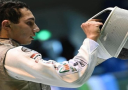 محمد حمزة يتأهل لربع نهائي بطولة العالم للسلاح