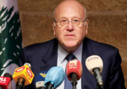 ميقاتي يبحث مع مسئول أممي سبل الحفاظ على الهدوء بالجنوب اللبناني