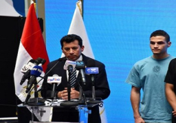 وزير الرياضة يشهد المؤتمر الصحفي للاعلان عن الانتقاء الخاص بالمشروع القومي للموهبه والبطل الاولمبي