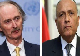 شكري يبحث هاتفيًا مع المبعوث الأممي لسوريا مخرجات اجتماع لجنة الاتصال الوزارية العربية