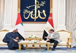 الرئيس السيسي ومحمد بن زايد يؤكدان أهمية تكثيف العمل العربي المشترك لمواجهة التحديات المتنامية
