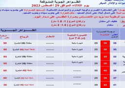 بالصور.. الأرصاد: طقس اليوم حار رطب نهارا معتدل ليلا على معظم الأنحاء.. والعظمى بالقاهرة 35