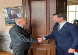 بالصور.. وزير الموارد المائية والري يلتقى وزير التعاون الانمائى السويدى