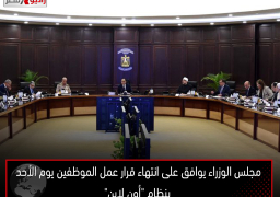 مجلس الوزراء يوافق على انتهاء قرار عمل الموظفين يوم الأحد بنظام “أون لاين”