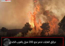 حرائق الغابات تدمر نحو 200 منزل بالغرب الكندي