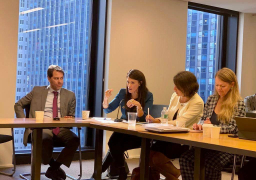 وزيرة التعاون الدولي تلقي الكلمة الختامية خلال اجتماع المجلس الاستشاري لمبادرة سياسات المناخ