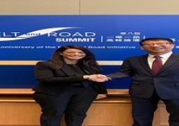 المشاط تلتقي مسئولي شركة الصين الدولية لرأس المال ومفوض مبادرة الحزام والطريق