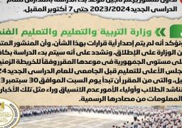 بالإنفوجراف.. الحكومة تنفي تأجيل موعد بدء الدراسة بالمدارس للعام الدراسي الجديد حتى 7 أكتوبر المقبل