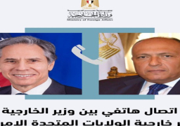 شكري يبحث خلال اتصال هاتفي مع نظيره الأمريكي جهود مصر فى إغاثة الليبيين بالمناطق المنكوبة