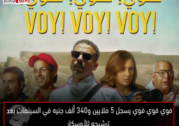 فوي فوي فوي يسجل 5 ملايين و340 ألف جنيه في السينمات بعد ترشيحه للأوسكار