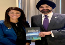 في إطار لقاءاتها المستمرة في نيويورك.. المشاط تلتقي أجاي بانجا رئيس مجموعة البنك الدولي