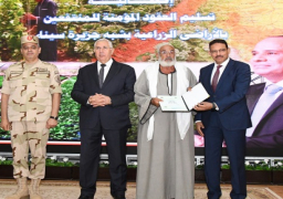 قيادة قوات شرق القناة تنظم احتفالية لتسليم عقود أراض زراعية لأبناء سيناء والقناة