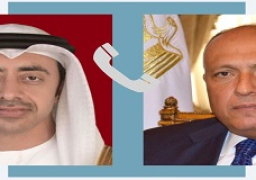 سامح شكري يتلقى اتصالاً هاتفياً من وزير الخارجية الإماراتي بشان التصعيد في فلسطين