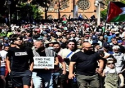 عشرات الآلاف يتظاهرون في أستراليا ضد الحرب الإسرائيلية على فلسطين