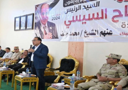 بالصور.. رئيس الوزراء يلتقي شيوخ وأهالي قرية الجورة بسيناء